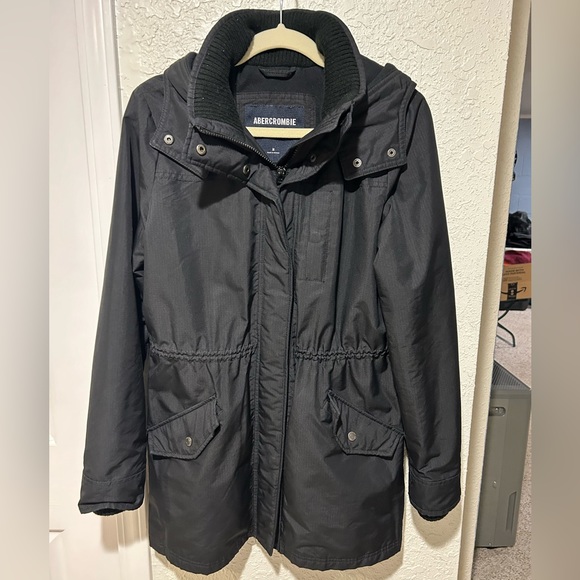 Abercrombie & Fitch Jackets & Blazers - Abercrombie & Fitch women’s size medium black coat.